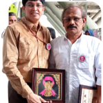 Thanjavur Painting for a Cause: Art Supporting Breast Cancer Awareness at Chennai International Airport