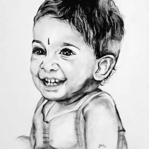 Baby Charcoal Sketch